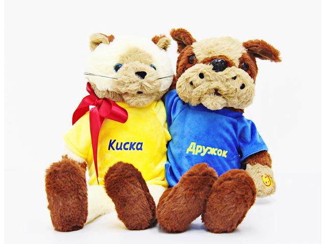 Мягкая игрушка Киска и дружок