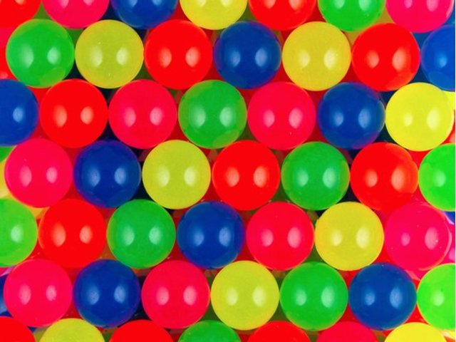 Мягкая игрушка Мячи прыгуны 25 мм неоновый блеск