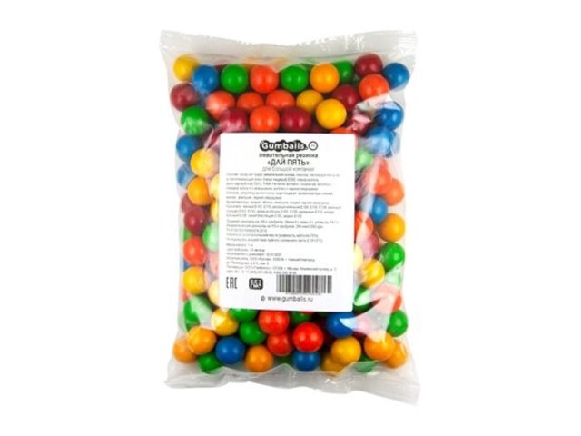 Мягкая игрушка Gumballs жевательная резинка дай пять для большой компании 180 шт/уп