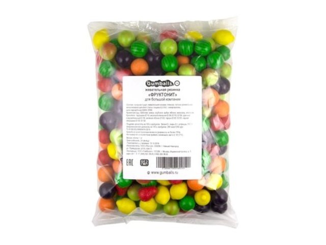 Мягкая игрушка Gumballs жевательная резинка фруктонит для большой компании 180 шт/уп